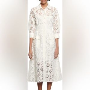 Sandro lace midi dress